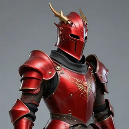 a well designed portrait of future knight wearing red dragon helmet, detailed, realistic, artstation, 8 k