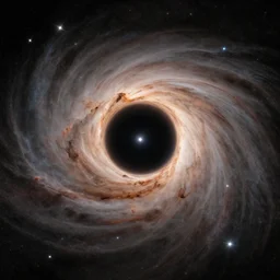photograph of a distant blackhole, blackhole, event horizon, brilliant stars, astrophotography, NASA, 4K, Detailed, HDR