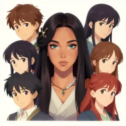 front-facing symmetrical centered portrait, Maya Ali as a D&D Sorcerer, attractive eye official fanart behance hd artstation by Jesper Ejsing, by RHADS, Makoto Shinkai and Lois van baarle, ilya kuvshinov, rossdraws