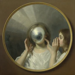 illustration of mirror world, realistic painting, classical painting, high definition, digital art, matte painting, very detailed, realistic”