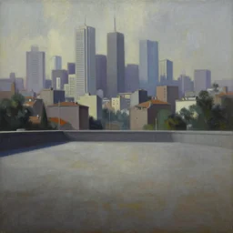 an empty cityscape painting by boris vallejo