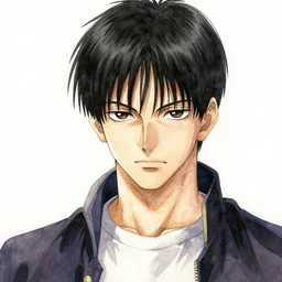 A watercolor portrait of Kenzo Tenma, 4k, in the style of Berserk, trending on artstation, tasteful, bokeh, hyperrealistic, highly detailed, good proportions