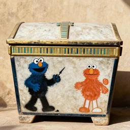 banksy style graffiti on cursed ancient egyptian casket, spyro ps 1 graphics, sesame street 1 9 7 8