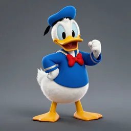 donald duck starring in marvel end game, movie poster, cinematic, uncluttered