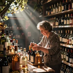 your mum shopping for booze