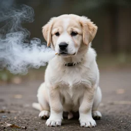 puppy vaping