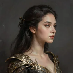 sza as a princess of saturn, profile photo, cinematic, intricate, elegant, highly detailed, digital painting, trending on artstation, concept art, smooth, sharp focus, illustration, art by frank frazetta, william mortensen, arny freytag