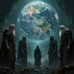 old gods looking at the world for the first time, dark and beautiful, stunning 4 k, extremely detailed, opening shot, h. p. lovecraft, fantastic, fantasy.