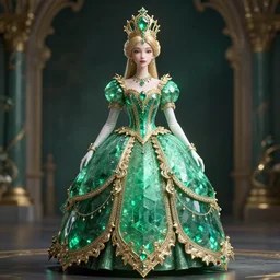 wonderful princess of emerald, ornate 8 k intricate detailed, accent lighting, dramatic light, octane render