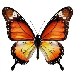 butterfly, symmetrical pizza wings, style of by Jordan Grimmer and greg rutkowski, crisp lines and color,