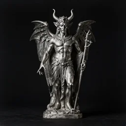 wet plate photography, dark background, demon symmetrical statue by beksinski