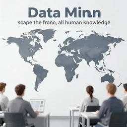 we data mine, scape the world, all human knowledge, this is how we learn, photorealistic by michael komarck, greg rutkowski, victo ngai, artgerm, willem claesz heda and j. dickenson