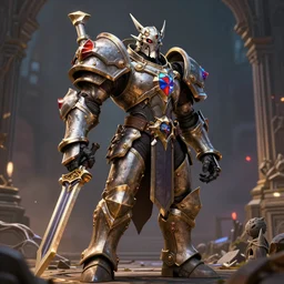 world of warcraft paladin, intense, highly detailed, 8 k