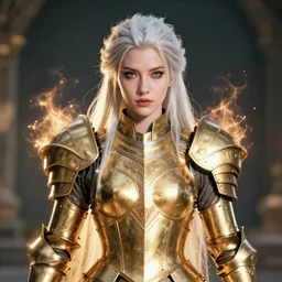 ( ( portrait ) ) of ice queen, sharp focus, octane render, ( ( gold armor ) ), rpg, beautiful, flare, cinematic, vsco, film, unreal engine, symmetrical!!, maybelline, sephora, artstation, art by artgerm, rossdraws, art by karol bak, makeup,