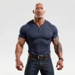 Dwayne the rock Johnson as a video game character, digital art, unreal engine, unreal engine render, blender render, render, 4k, coherent