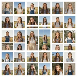 a grid containing a grid of images