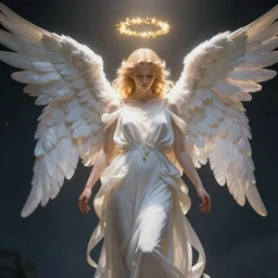 hyper realistic art of the Angel of Light