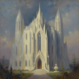 architecture of the dreams, Fantasy oil painting
