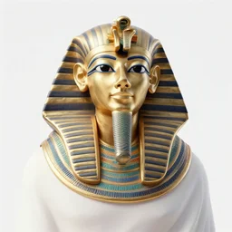 still photo of egyptian god of wealth, highly detailed, photorealistic portrait, bright studio setting, studio lighting, crisp quality and light reflections, unreal engine 5 quality render