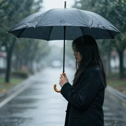 umbrella in the rain