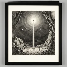 astral projection by dan hillier and gustave dore, limited edition signed numbered print