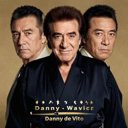 danny de vito as a samurai, symmetrical portrait high quality photo, award winning