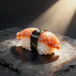 sushi, food painting, by greg rutkowski