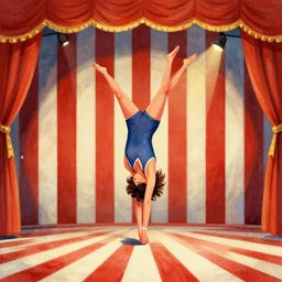 illustration of 🤹🏻♀ in the 🎪 by mandy jurgens