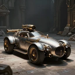Steampunk concept car By Konstantin Razumov, highly detailded