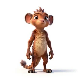 confident chimera, stylized pixar-style 3d render, full body, standing, isolated on a pure white background, centered, whole figure in frame, sharp focus, studio lighting