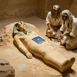 Archaeologists discover Egyptian pharaoh buried with Apple iPad