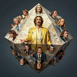 icosahedron by beeple, artgerm, dali, pennington, shinkai, kinkade, stella, mckie, alex grey, bluth, pranckevicius, graaf, chris moore, foglio, masson, aivazosky, lovecraft, despain, bonestell. symbolism surrealism, spiritual, psychology, artstation, 8 k