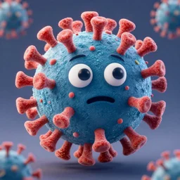 coronavirus as a dreamworks character, high quality, detailed