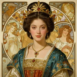 a highly detailed portrait of a medieval chinese princess, beautiful detail and color, art by john collier and albert aublet and krenz cushart and artem demura and alphonse mucha, volumetric lighting, octane render, 4 k resolution, matte, sharp focus, illustration, art by jacque - louis david, baroque style