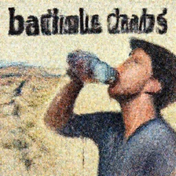 'badlands chugs, drinking, liquid spilling, dripping painting by phil hale, 'action lines'!!!, graphic style, visible brushstrokes, motion blur, blurry