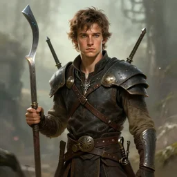 miles teller portrait as a dnd character fantasy art.