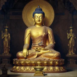 temple, buddha, painting by greg rutkowski, j. c. leyendecker, artgerm