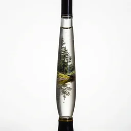 glass fishing rod, high detail macro photography, isolated on a pure white background, centered, entire object in frame, sharp focus, soft studio lighting