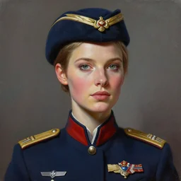 epic professional digital art of female irish supermodel starship military officer, humanoid head, painting, by leesha hannigan, iris van herpen, artstation, cgsociety, wlop, epic, much wow, much detail, gorgeous, detailed, masterpiece