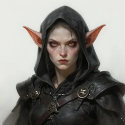 beautiful goblin assassin portrait, highly detailed, digital painting, artstation, sharp focus, illustration, art by tan zi and ayanamikodon and alphonse mucha and wlop