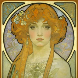 portrait art, art nouveau