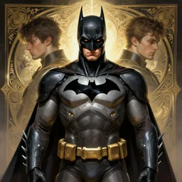 symmetry!! portrait of batman, sci - fi, tech wear, glowing lights!! intricate, elegant, highly detailed, digital painting, artstation, concept art, smooth, sharp focus, illustration, art by artgerm and greg rutkowski and alphonse mucha