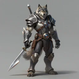The Long Wolf as an Apex Legends character digital illustration portrait design by, Mark Brooks detailed, soft lighting