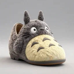 a shoe based in totoro's shape, 3 d render, artgem, octane render, artstation, hasselblad photo, 4 k resolution, blender, renderman, fashion design, biologigal, product photo, product design, high quality, award winning, designed by tinker hatfield