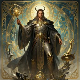 christian bale as oscar diggs, intricate, d & d, wizard, powerful, fantasy, art nouveau, digital painting, trending on artstation, sharp focus, wide shot, illustration, global illumination, ray tracing, art by artgerm and greg rutkowski and ruan jia