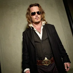ultra wide angle photo of amber heard as johnny depp