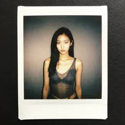 female fashion model android 1 9 9 9 candid polaroid photo