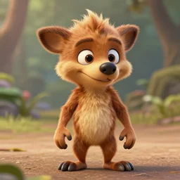 humanoid crash bandicoot with dog snout