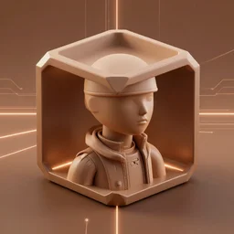 symmetry!! cyberpunk brazilian bouncer, solid cube of light, hard edges, product render retro - futuristic poster scifi, lasers and neon circuits, brown skin gorgeous teen egyptian princess, intricate, elegant, highly detailed, digital painting, artstation, concept art, smooth, sharp focus, illustration, dreamlike, art by artgerm