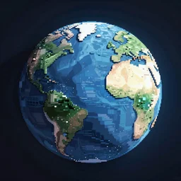 Earth, Pixel Art